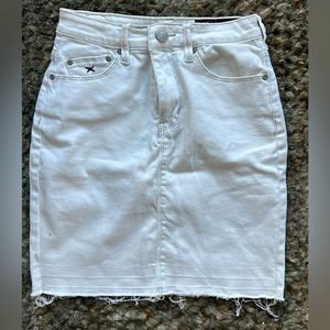 Res denim white skirt